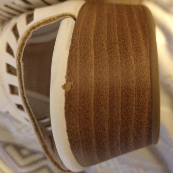 Shoedazzle white lattice wedge size 10 - Picture 13 of 14